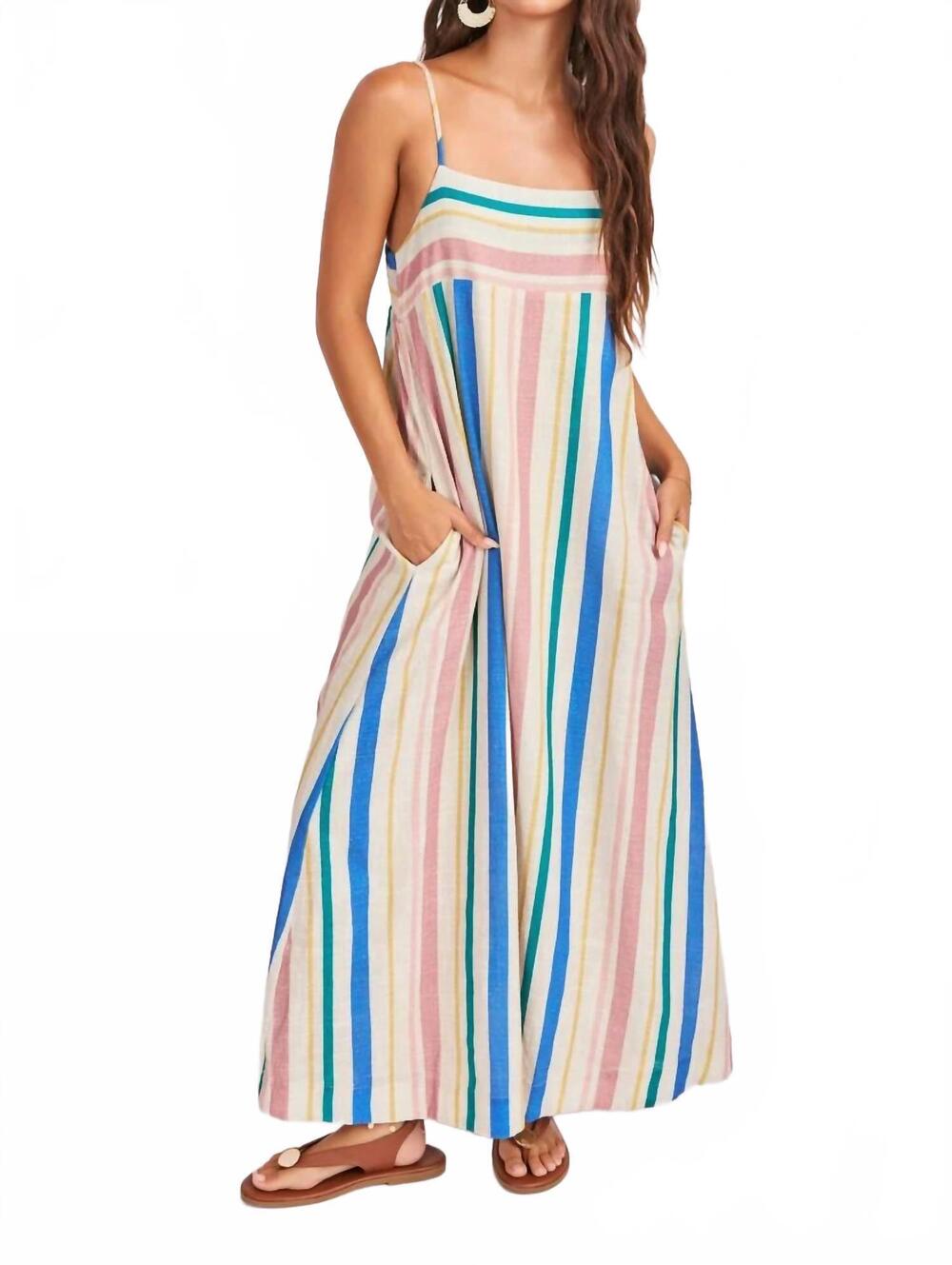 NEW SAGE THE LABEL sail away dress in multi